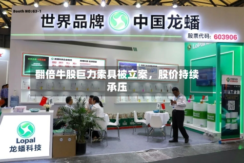 翻倍牛股巨力索具被立案，股价持续承压