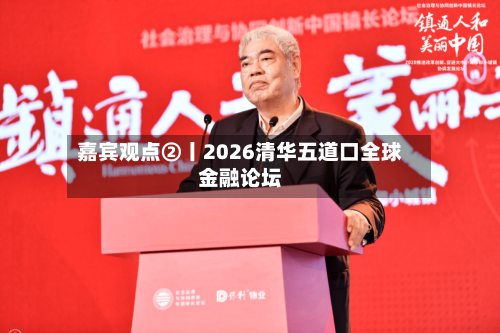 嘉宾观点②丨2026清华五道口全球金融论坛