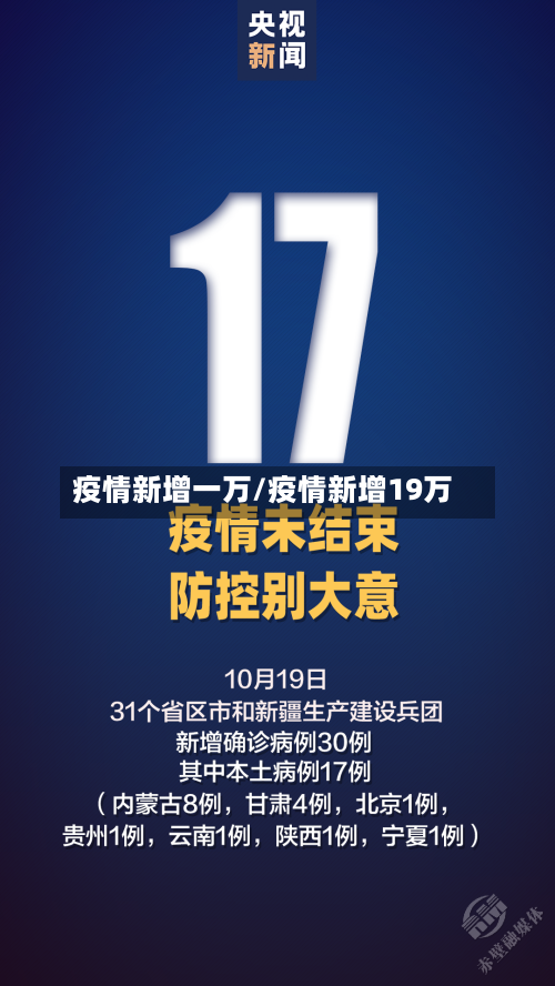 疫情新增一万/疫情新增19万