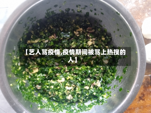 【艺人骂疫情,疫情期间被骂上热搜的人】