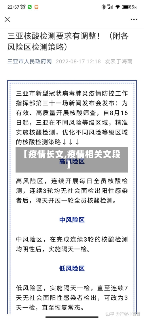 【疫情长文,疫情相关文段】