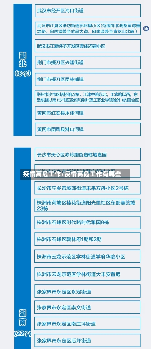 疫情高危工作/疫情高危工作有哪些