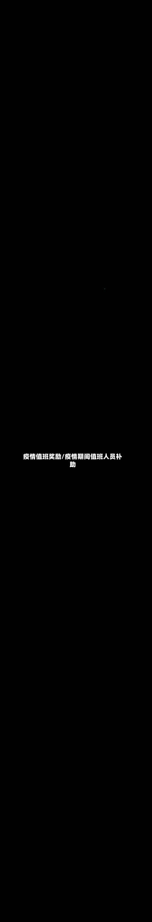 疫情值班奖励/疫情期间值班人员补助