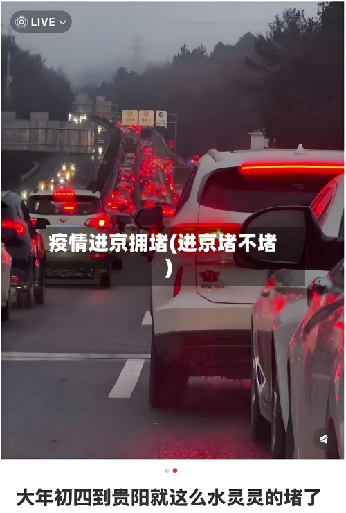 疫情进京拥堵(进京堵不堵)