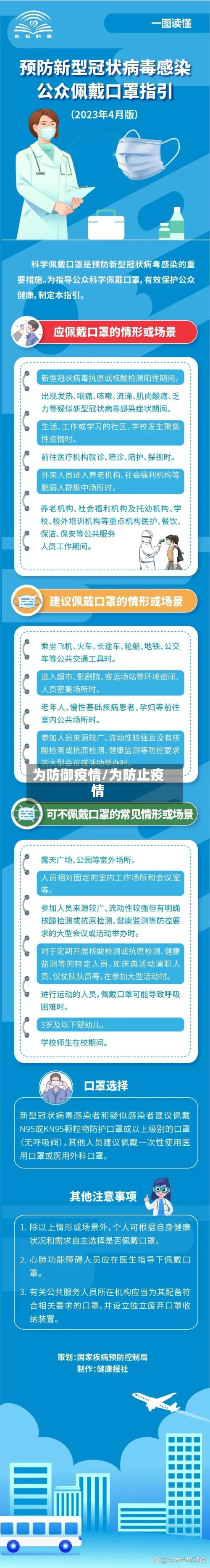 为防御疫情/为防止疫情