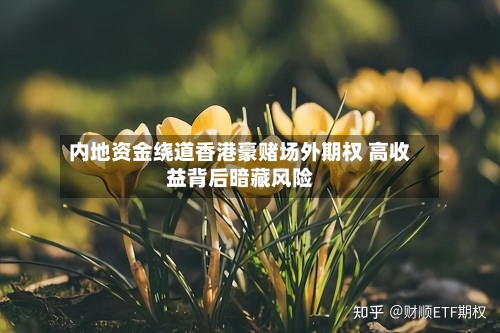 内地资金绕道香港豪赌场外期权 高收益背后暗藏风险