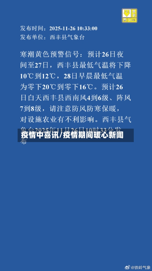 疫情中喜讯/疫情期间暖心新闻