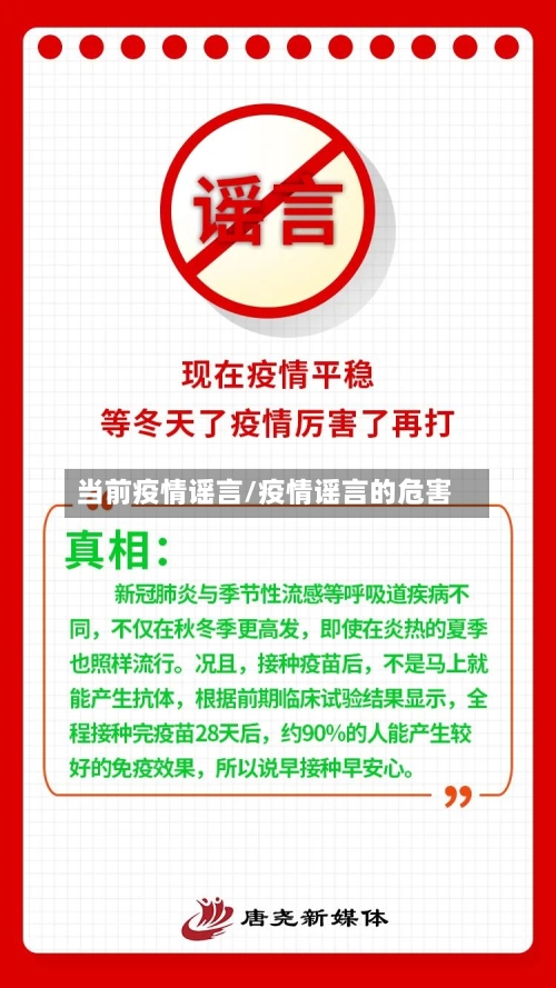 当前疫情谣言/疫情谣言的危害